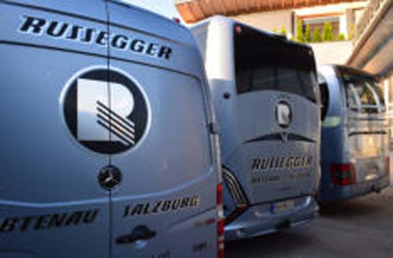Reisebus von Russegger, Seitenansicht